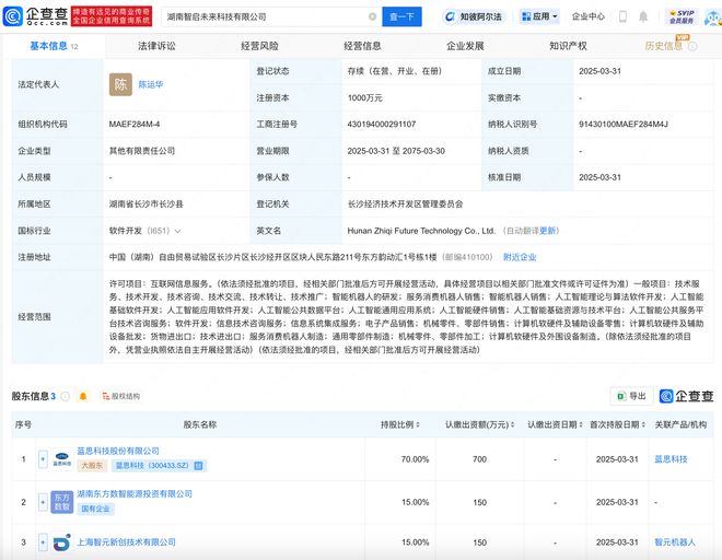 智元機器人攜手藍思科技，于湖南成立智啟未來公司，聚焦人工智能理論與算法軟件開發